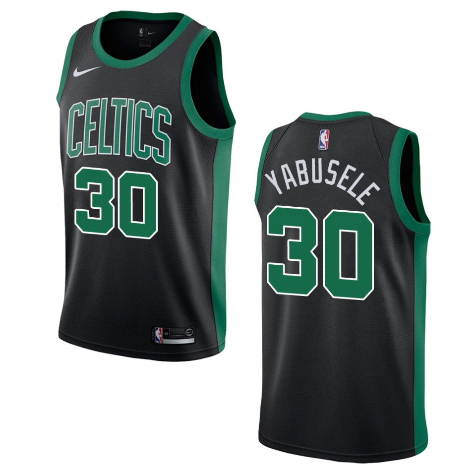 Men's Boston Celtics Guerschon Yabusele #30 Swingman Statement Black Jersey 2401TZTH